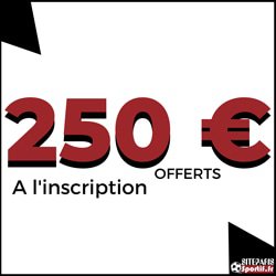 250 gratuits offerts inscription